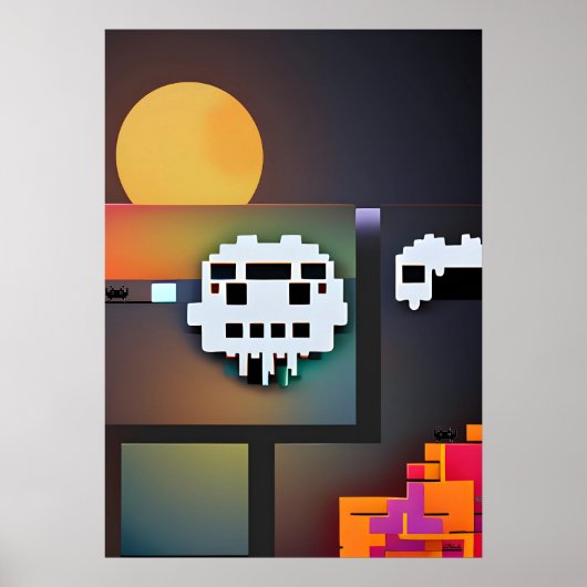 Synthwave Neurality Modernist Poster (Voorkant)