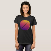 Synthwave Orkest Instrument Retrowave Klarinet T-shirt (Voorkant volledig)