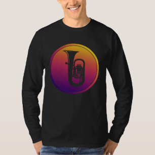 Synthwave Orkest Instrument Retrowave Tuba Muziek T-shirt