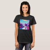 Synthwave outrun retrowave futuresynth Sci Fi 10 T-shirt (Voorkant volledig)