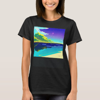Synthwave outrun retrowave futuresynth Sci Fi 14 T-shirt