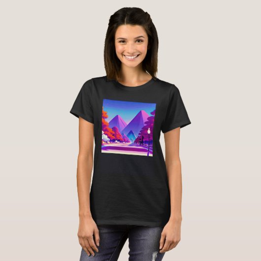 Synthwave outrun retrowave futuresynth sci fi  14 t-shirt (Voorkant volledig)