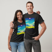 Synthwave outrun retrowave futuresynth Sci Fi 15 T-shirt (Unisex)