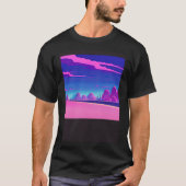 Synthwave outrun retrowave futuresynth sci fi  20 t-shirt (Voorkant)