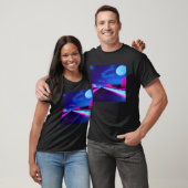 Synthwave outrun retrowave futuresynth Sci Fi 26 T-shirt (Unisex)