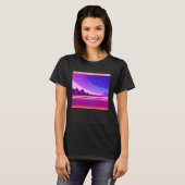 Synthwave outrun retrowave futuresynth Sci Fi 31 T-shirt (Voorkant volledig)