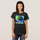Synthwave outrun retrowave futuresynth Sci Fi 37 T-shirt (Voorkant volledig)