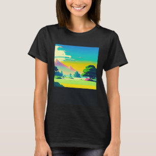 Synthwave outrun retrowave futuresynth Sci Fi 45 T-shirt