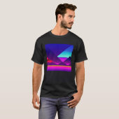 Synthwave outrun retrowave futuresynth Sci Fi 50 T-shirt (Voorkant volledig)