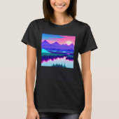 Synthwave outrun retrowave futuresynth sci fi  54 t-shirt (Voorkant)