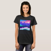 Synthwave outrun retrowave futuresynth sci fi  54 t-shirt (Voorkant volledig)