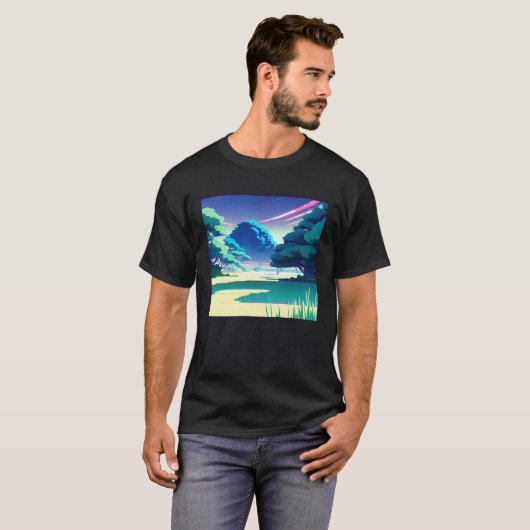 Synthwave outrun retrowave futuresynth sci fi  82 t-shirt (Voorkant volledig)