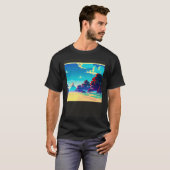 Synthwave outrun retrowave futuresynth Sci Fi 88 T-shirt (Voorkant volledig)