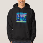 Synthwave outrun retrowave futuresynth sci fi  89 hoodie (Voorkant)