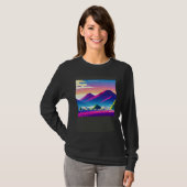 Synthwave outrun retrowave futuresynth sciencefict t-shirt (Voorkant volledig)