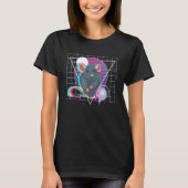 Synthwave Pet Owner Animal  80s Vaporwave Rat T-shirt (Voorkant)