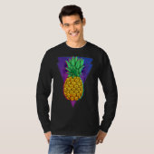 Synthwave retro 80s Pineapple Tropical Summer Vapo T-shirt (Voorkant volledig)