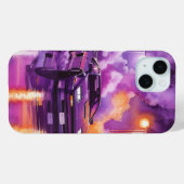 Synthwave Retro Toekomstige Hyper Car Telefoonhoes Case-Mate iPhone Case (Achterkant (horizontaal))