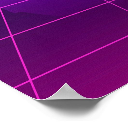 Synthwave-ruimte: Retrogolf Poster (Hoek)