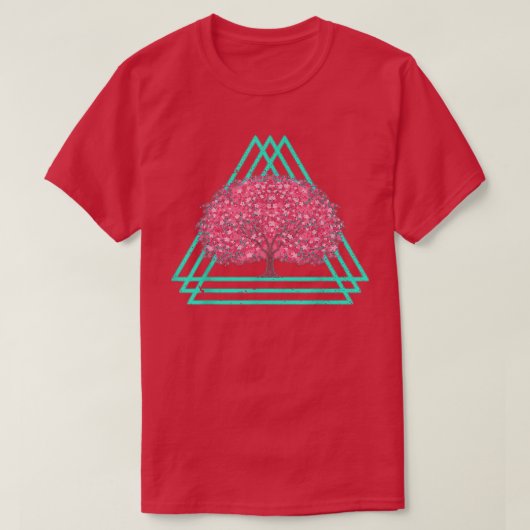 Synthwave Sakura Japan Vaporwave Cherry T-shirt (Design voorkant)