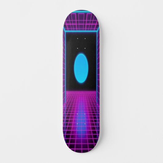 Synthwave Shred Edition 1 Persoonlijk Skateboard (Voorkant)