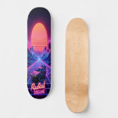 Synthwave Shred Edition 2 Persoonlijk Skateboard (Voorkant)
