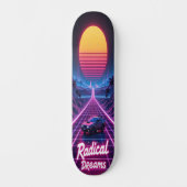 Synthwave Shred Edition 3 Persoonlijk Skateboard (Voorkant)