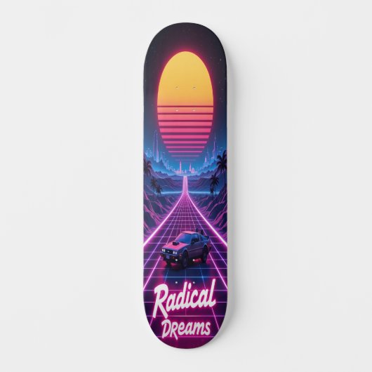 Synthwave Shred Edition 3 Persoonlijk Skateboard (Voorkant)