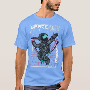 Synthwave Space Astronaut Aesthetisch Cyberpunk Va T-shirt