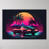 Synthwave Summit: Racing naar de zon Poster (Voorkant)