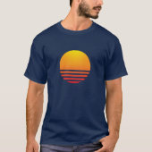 Synthwave Sun T-shirt (Voorkant)