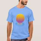 Synthwave Sunset 80 T-shirt (Voorkant)