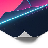 Synthwave Sunset Drive: Racen naar de toekomst Poster (Hoek)
