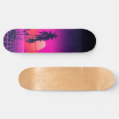 Synthwave Sunset: Edition 2 Persoonlijk Skateboard (Horizontaal)