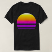 Synthwave Sunset T-shirt (Design voorkant)
