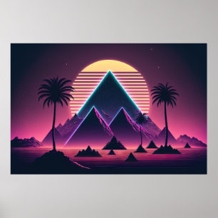 Synthwave Symphony: Echoes van de jaren 80 Poster
