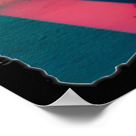 Synthwave Trends - BMW Classics AI-Generated Art 1 Poster (Hoek)