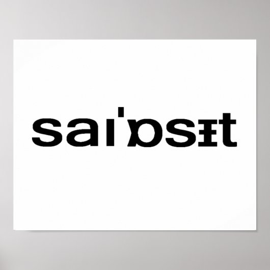 Syosset Phonetic Spelling Long Island Nassau Poster (Voorkant)