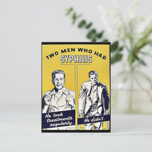 Syphilis Briefkaart (Staand voorkant)