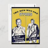 Syphilis Briefkaart (Voorkant / Achterkant)