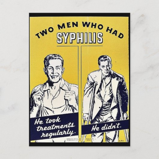 Syphilis Briefkaart (Voorkant)