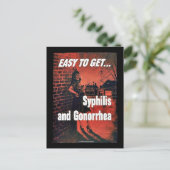 Syphilis en Gonorroe Briefkaart (Staand voorkant)