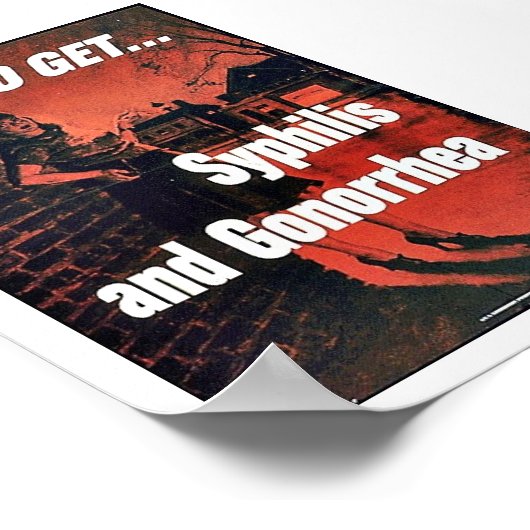 Syphilis en Gonorroe Poster (Hoek)