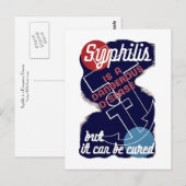 Syphilis is een gevaarlijke ziekte briefkaart (Voorkant / Achterkant)