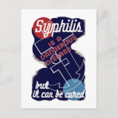 Syphilis is een gevaarlijke ziekte briefkaart (Voorkant)