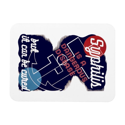 Syphilis is een gevaarlijke ziekte magneet (Horizontaal)