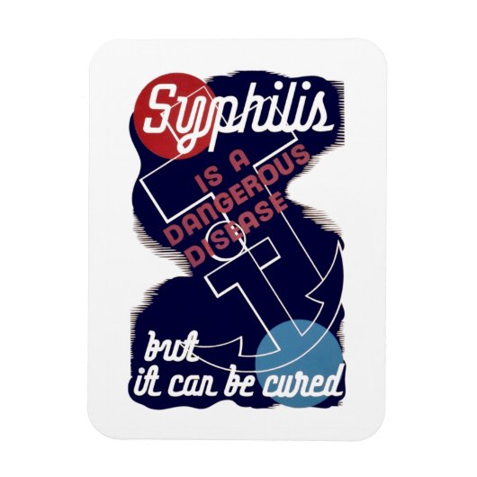 Syphilis is een gevaarlijke ziekte magneet (Verticaal)