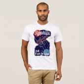 Syphilis is een gevaarlijke ziekte t-shirt (Voorkant volledig)