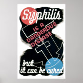 Syphilis is gevaarlijk 1941 WPA Poster (Voorkant)