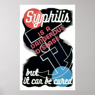 Syphilis is gevaarlijk 1941 WPA Poster